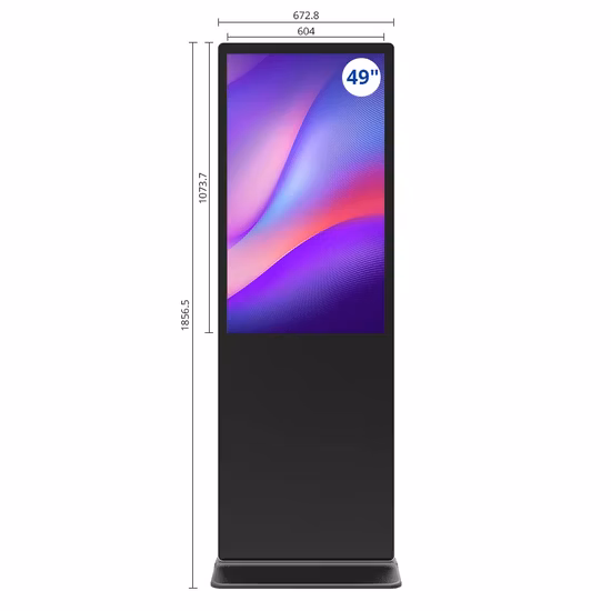 OLED 55 Zoll Standmonitor Kiosk Netzwerk Video Player Terminal Touchscreen Werbedisplay Interaktives LCD Digital Signage Transparenter Laptop-Bildschirm