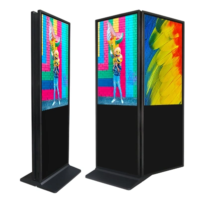 55-Zoll-LCD-Totem-Kiosk-Touchscreen-Digital-Signage und LCD-Werbedisplay für Menütafel