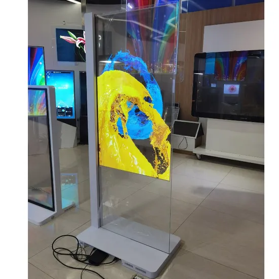 55 Zoll OLED transparenter Digital Signage 10-Punkt-Touchscreen für Museen